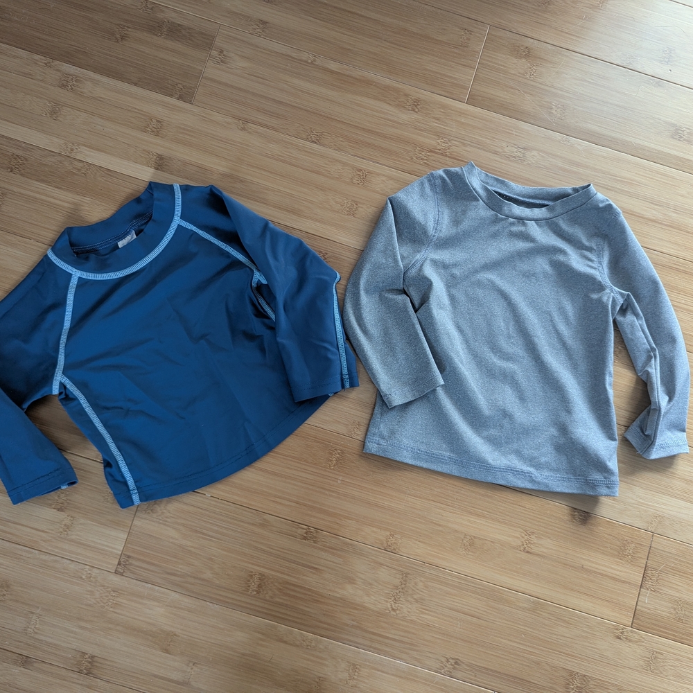 Set Of Two 12 Month Baby UPF Sun Shirts